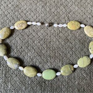Natural Stone, Mother of Pearl Necklace